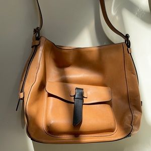 Tumi leather tote bag